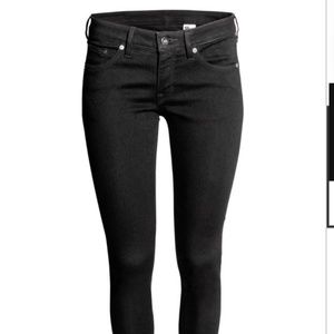 H&M Super Skinny Super Low Waist Jeans 28/30